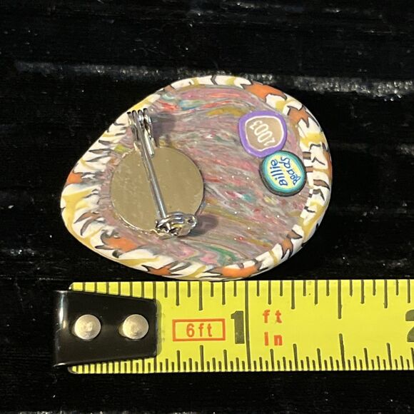 Rare HTF Billie Beads 2003 Easter Egg Brooch Flowers Rhinestone - Picture 4 of 4